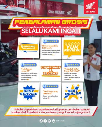 Astra Motor Natar Ajak Konsumen Bagikan Pengalaman Terbaik melalui Program "Pengalaman Brosis Selalu Kami Ingat"
